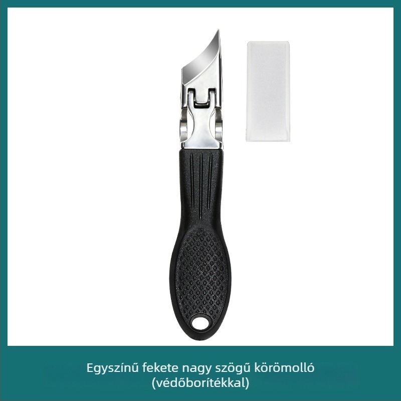 Hordozható körömvágó rozsdamentes acélból, ferde és hegyes szájjal