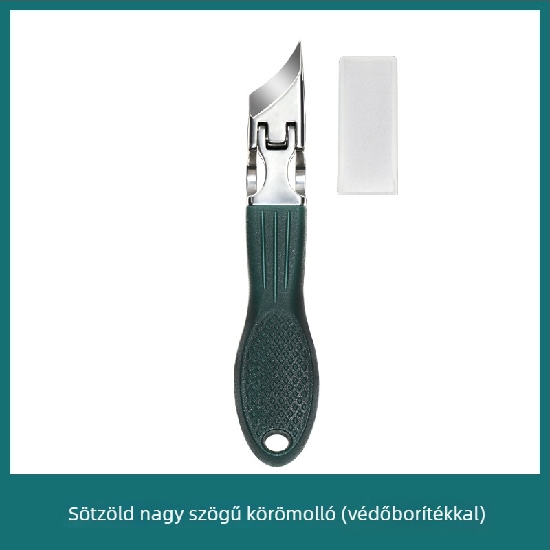 Hordozható körömvágó rozsdamentes acélból, ferde és hegyes szájjal