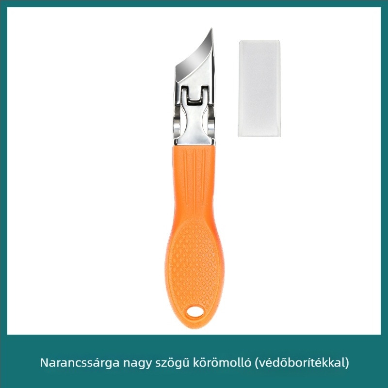Hordozható körömvágó rozsdamentes acélból, ferde és hegyes szájjal