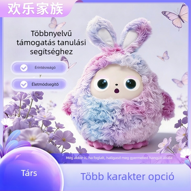 AI Párbeszéd Plüssmackó Bean Bag – Interaktív társas játék Bluetooth és Wi‑Fi-vel