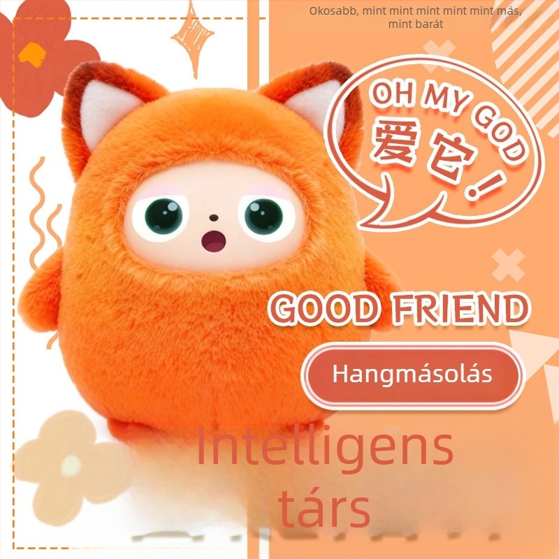 AI Párbeszéd Plüssmackó Bean Bag – Interaktív társas játék Bluetooth és Wi‑Fi-vel