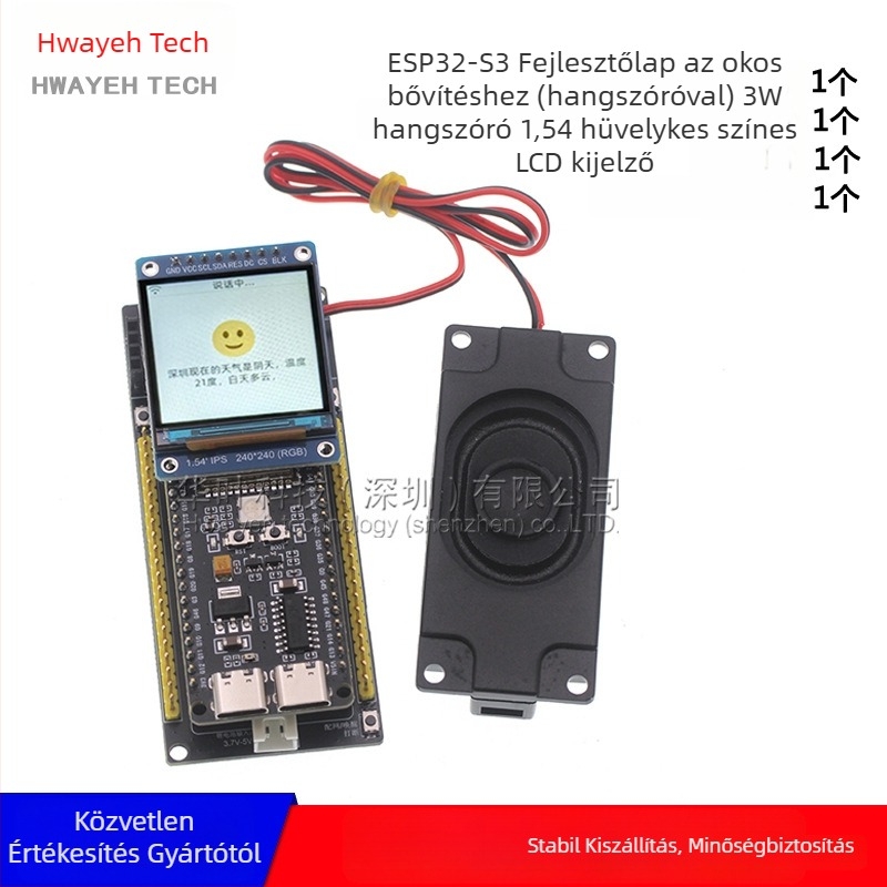 ESP32-S3 fejlesztői alaplap, Wi‑Fi és Bluetooth, DevKitC-1N16R8 Xiaozhi AI beszélgető modul
