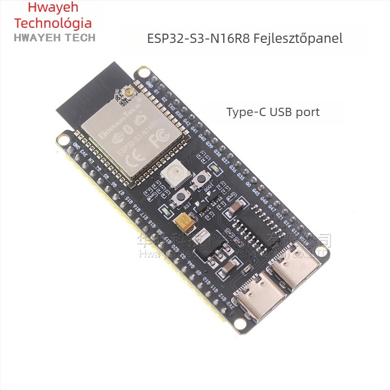 ESP32-S3 fejlesztői alaplap, Wi‑Fi és Bluetooth, DevKitC-1N16R8 Xiaozhi AI beszélgető modul