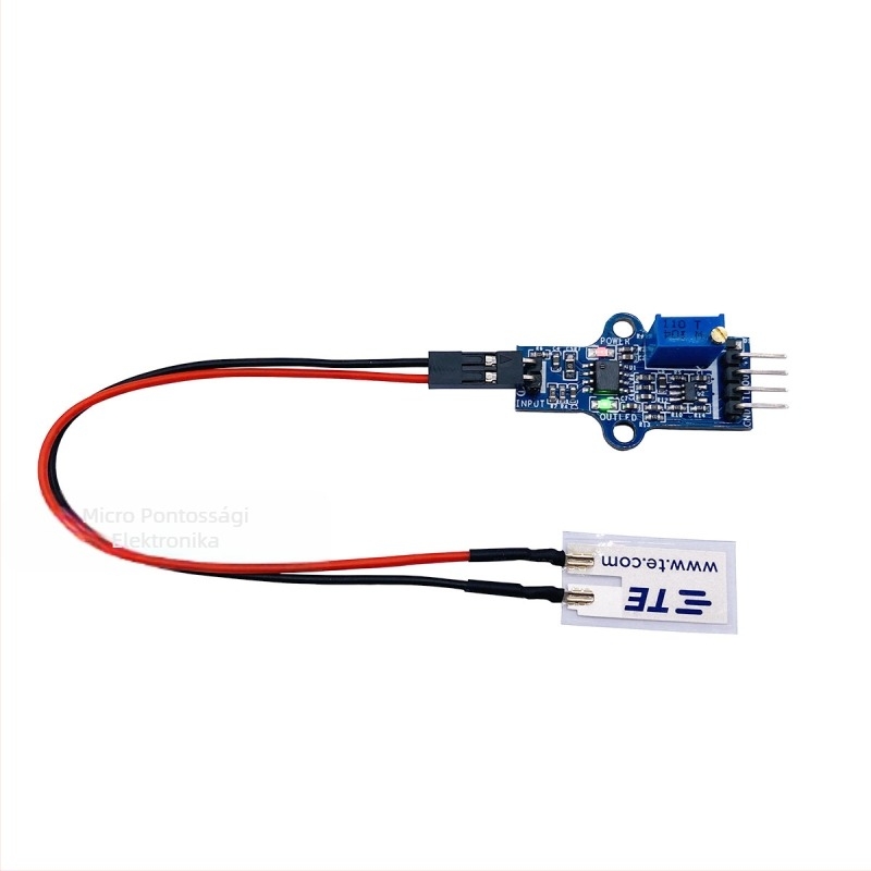 Piezoelektromos PVDF nyomásérzékelő LDT0-028K rezgésekhez