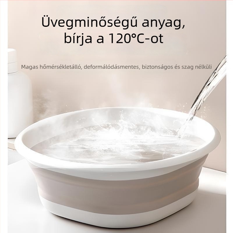 Összecsukható mosómedence – Hordozható, Többfunkciós otthonra, Kollégiumokba, Utazásokhoz, Baba ruháinak mosására
