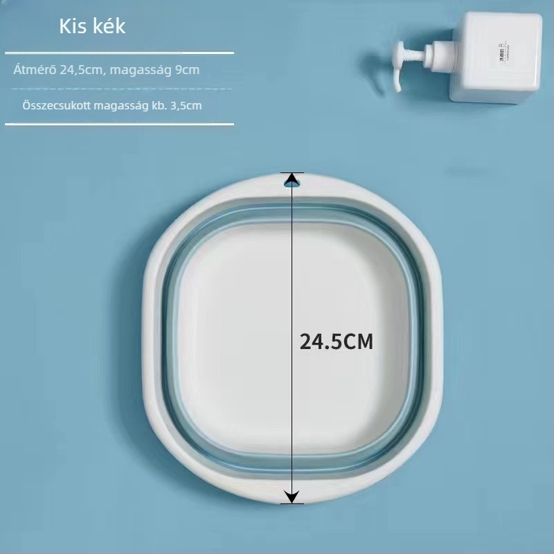 Összecsukható mosómedence – Hordozható, Többfunkciós otthonra, Kollégiumokba, Utazásokhoz, Baba ruháinak mosására