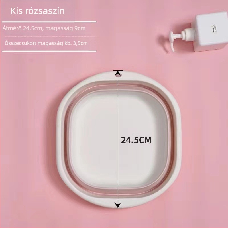 Összecsukható mosómedence – Hordozható, Többfunkciós otthonra, Kollégiumokba, Utazásokhoz, Baba ruháinak mosására