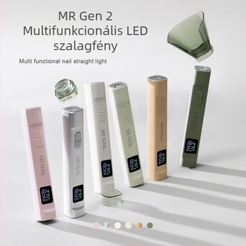 Rúd alakú LED körömlámpa, kézi használat, gyors száradás, automata érzékelő, beépített fényvédő sapka, mini hordozható gél körömlámpa