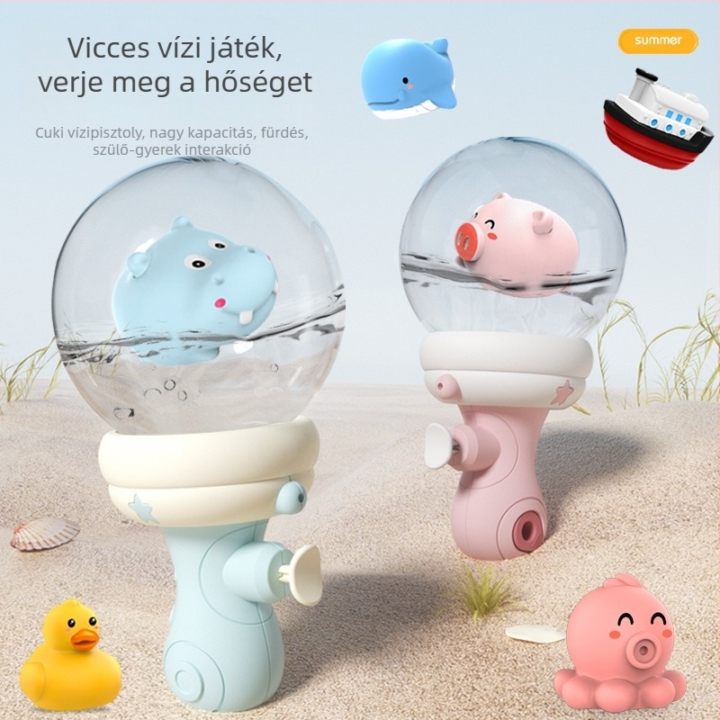 Kültéri vízipisztoly — műanyag játék, 7–14 éveseknek, 3C minősítés, OPP csomagolás