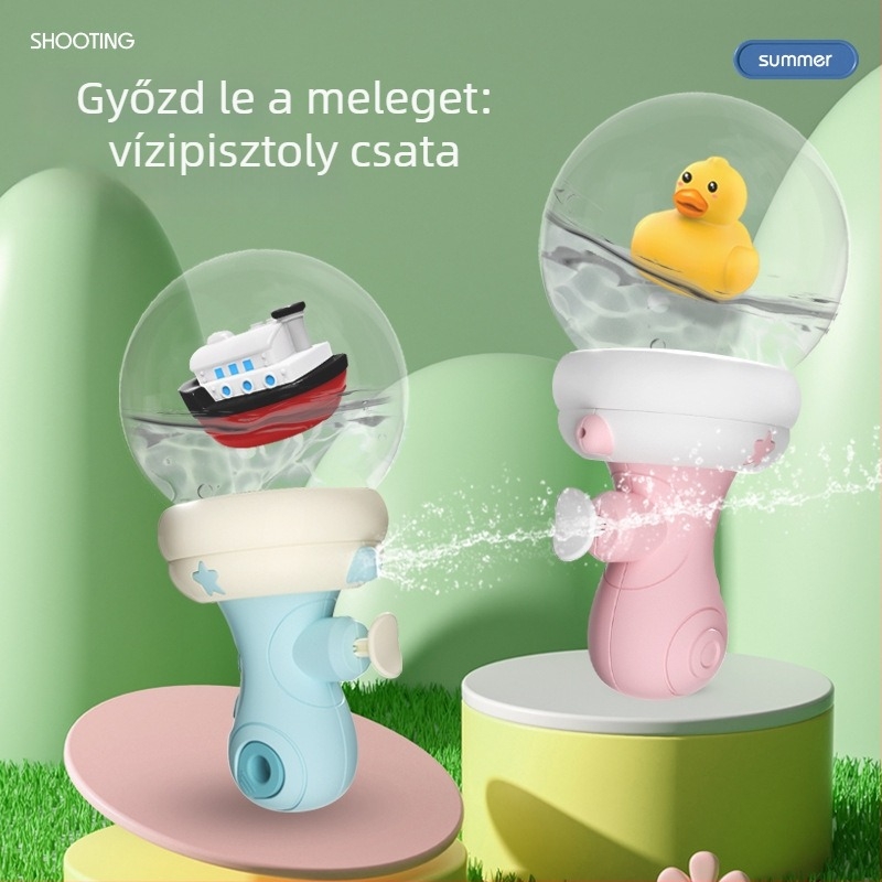 Kültéri vízipisztoly — műanyag játék, 7–14 éveseknek, 3C minősítés, OPP csomagolás