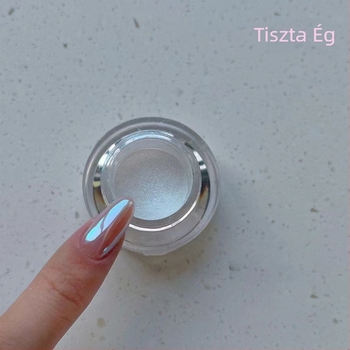 Körömdíszítő csillámpor – ég-tükörfény és holdfény, aurora effektus, csillagos ég mintázat, finom fényhatás