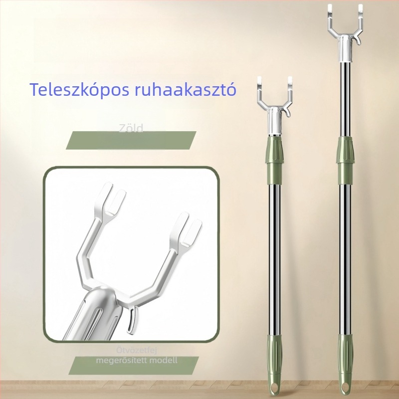 Teleszkópos ruhaszárító rúd rozsdamentes acélból, erkélyre és fürdőszobába, modern minimalista stílus
