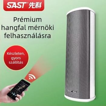 Aktív kültéri oszlopos hangfal (Bluetooth, 2 hangszóró, 3D surround, MP3 lejátszás, TF-kártya/USB)