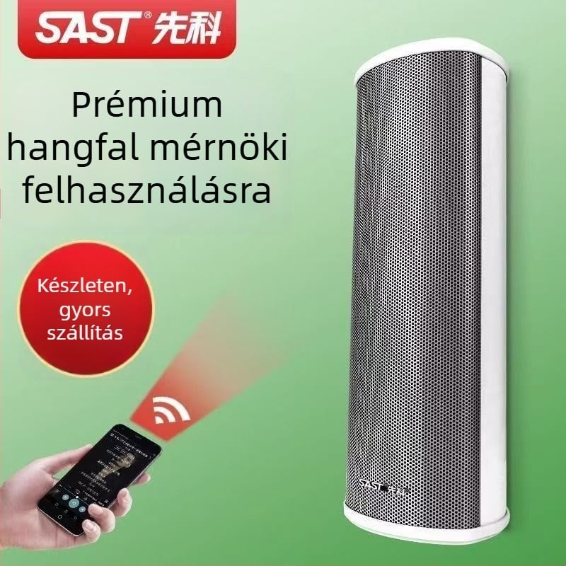 Aktív kültéri oszlopos hangfal (Bluetooth, 2 hangszóró, 3D surround, MP3 lejátszás, TF-kártya/USB)