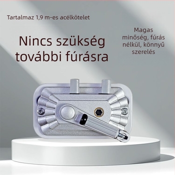 Ruhaszárító dupla rúddal, kézi hajtóorsó, alumíniumötvözet, beltéri emelő