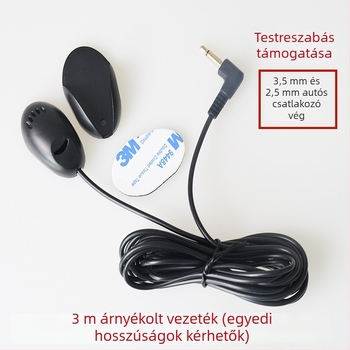Autóba szerelt vezetékes mikrofon Bluetooth 5.1, omnidirekcionális, 20 Hz-20 kHz, 3-12 V