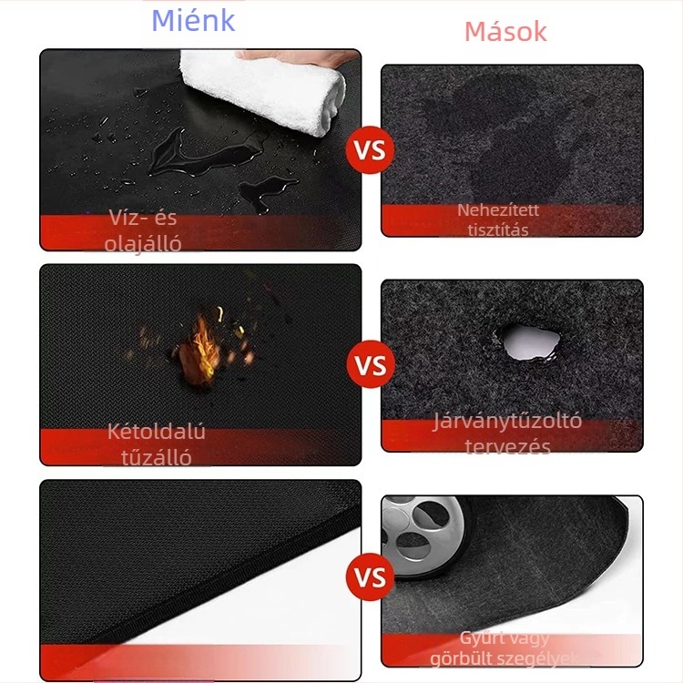 Kültéri BBQ tűzálló szigetelőmat szilikon-üvegszálas anyagból