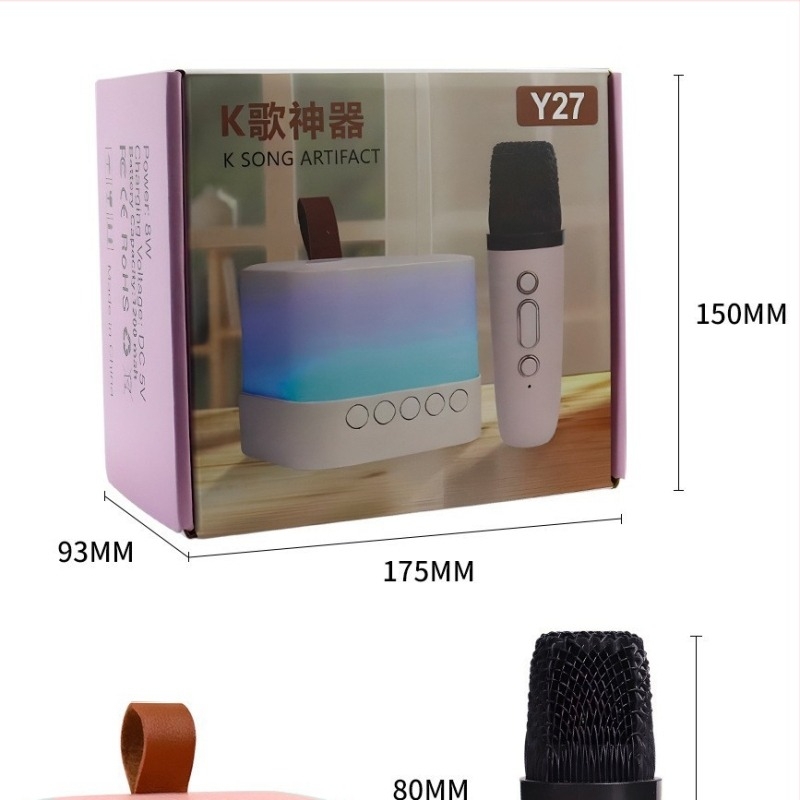 Y27 Kisméretű Bluetooth hangszóró mikrofonnal – Hordozható kültéri használatra