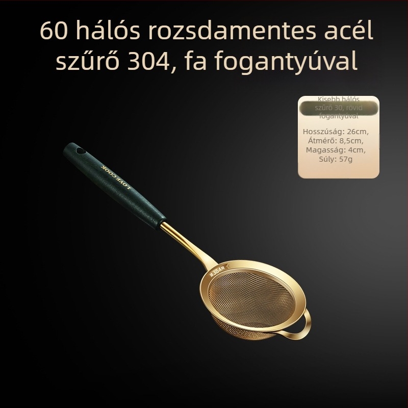 304 rozsdamentes acél konyhai szita – csúszásmentes, egyedi logó, testreszabás elérhető, könnyű luxus stílus