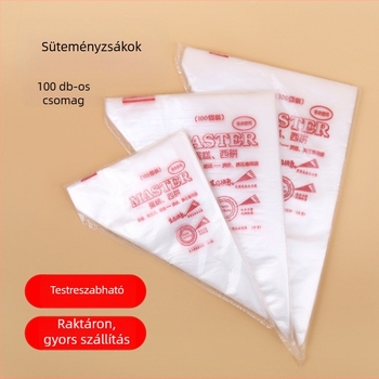 Keyang egyszer használatos PE díszítő tasakok torták dekorálásához, 100 db/csomag