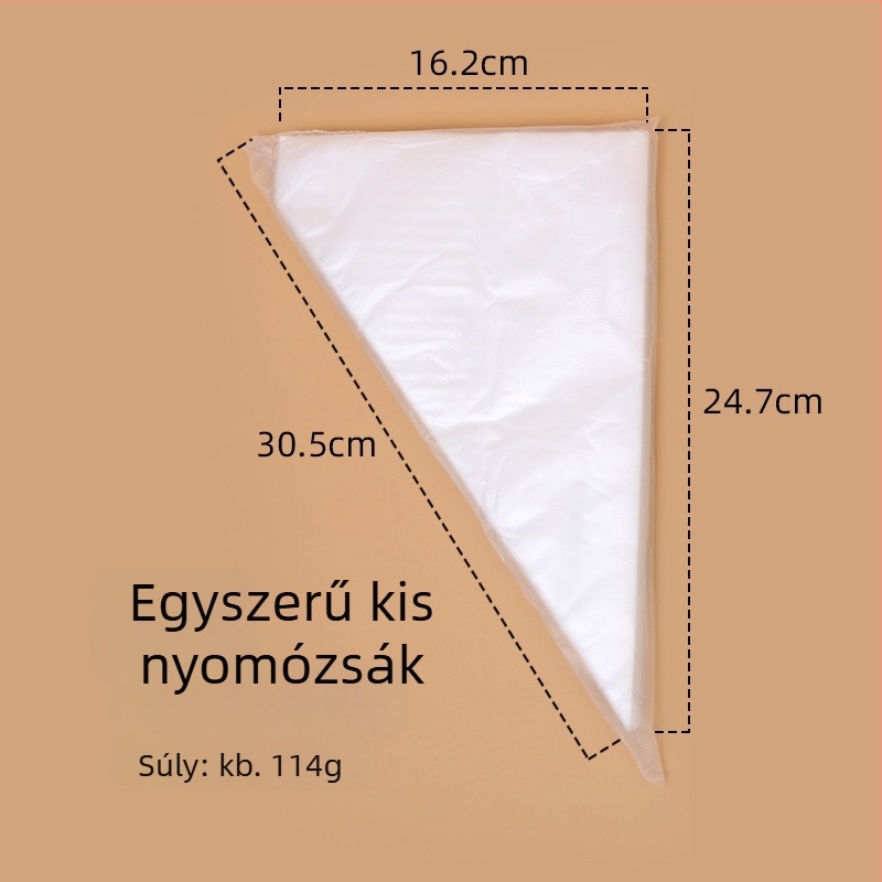 Keyang egyszer használatos PE díszítő tasakok torták dekorálásához, 100 db/csomag