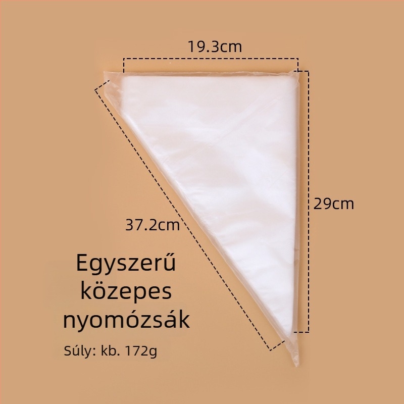 Keyang egyszer használatos PE díszítő tasakok torták dekorálásához, 100 db/csomag