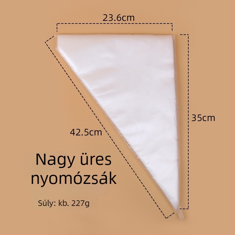 Keyang egyszer használatos PE díszítő tasakok torták dekorálásához, 100 db/csomag