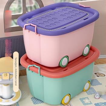 Gyermekjáték tároló doboz – modern minimalista design, kapacitás legfeljebb 5 L, kerekek nélkül, kézzel nem vihető, ideális a játékok, snackek, ruhák, építőelemek és könyvek rendezésére