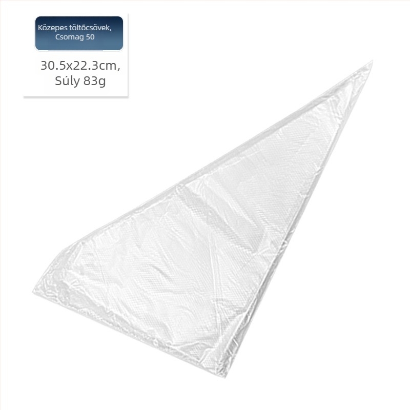 Díszítő tasak, egyszer használatos, PE anyagból, KN Baking Tools, díszítéshez