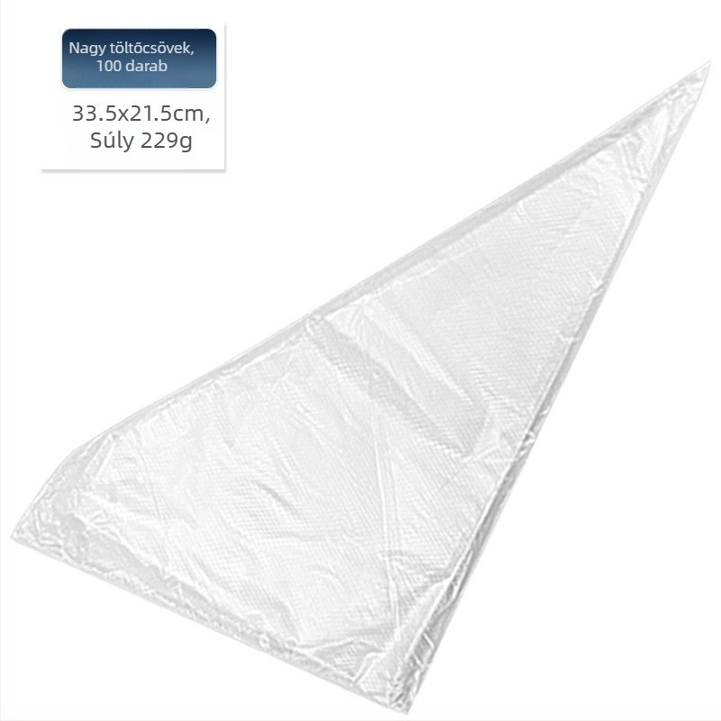 Díszítő tasak, egyszer használatos, PE anyagból, KN Baking Tools, díszítéshez