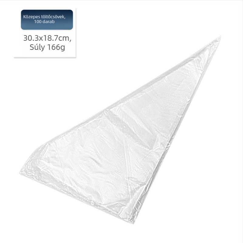 Díszítő tasak, egyszer használatos, PE anyagból, KN Baking Tools, díszítéshez