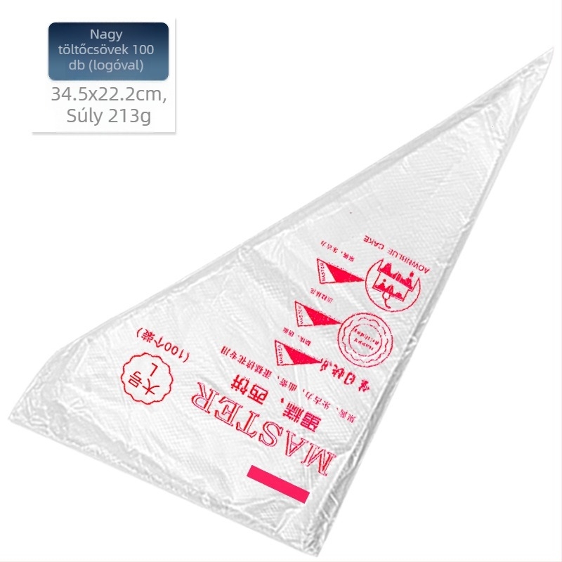 Díszítő tasak, egyszer használatos, PE anyagból, KN Baking Tools, díszítéshez