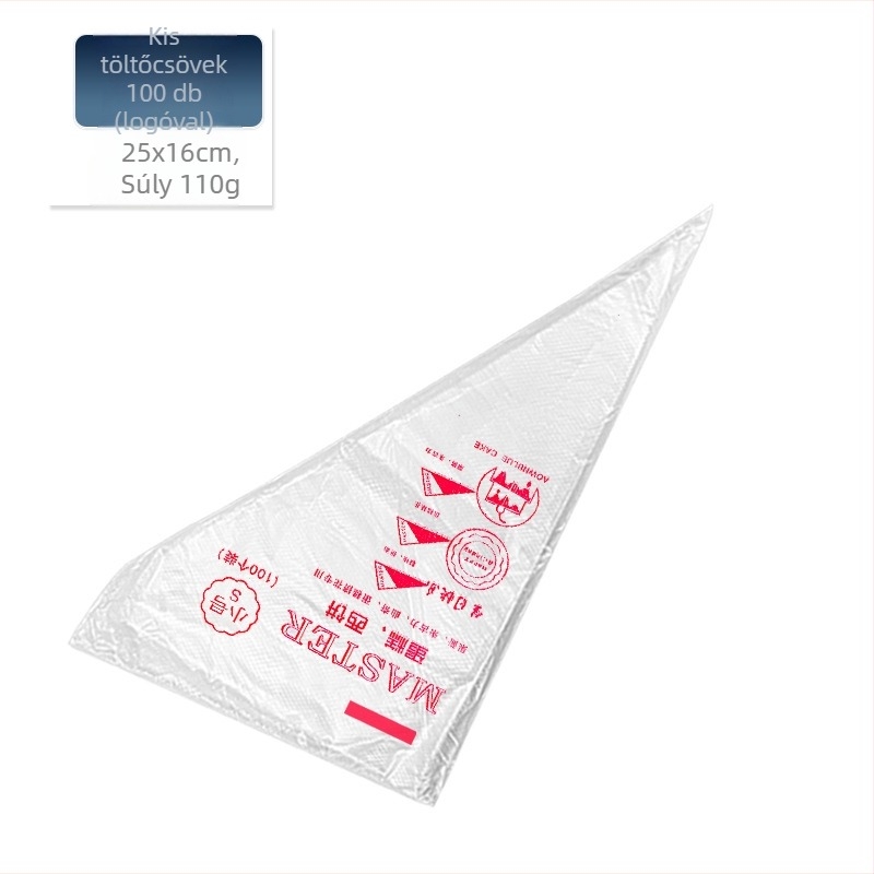 Díszítő tasak, egyszer használatos, PE anyagból, KN Baking Tools, díszítéshez