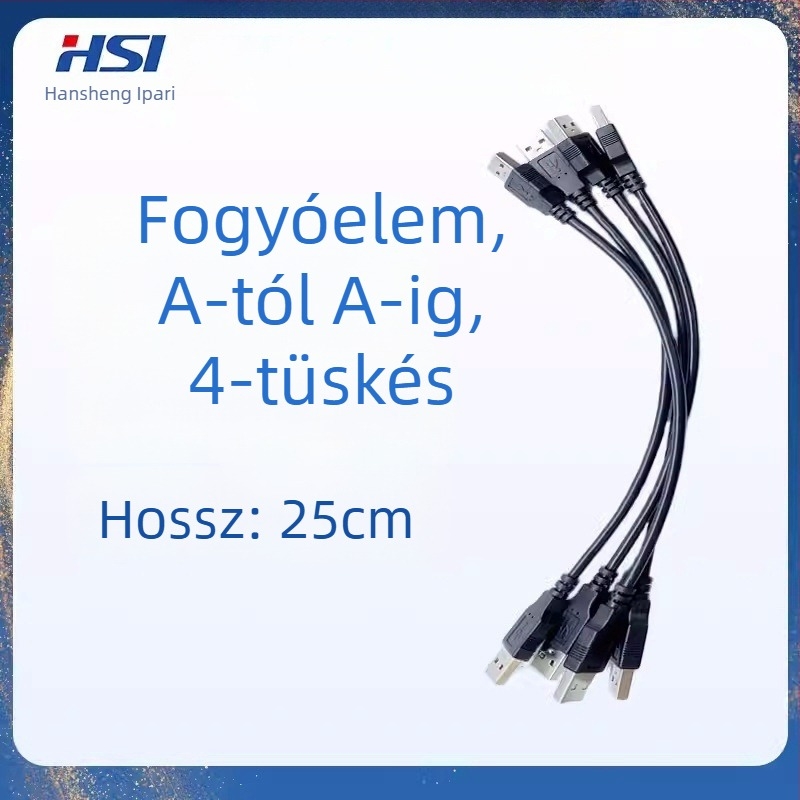 C–C nyolcszálú kábel, USB-A– USB-C tesztkábel, kompatibil Hansheng GTI60XX gyorstöltő teszterhez