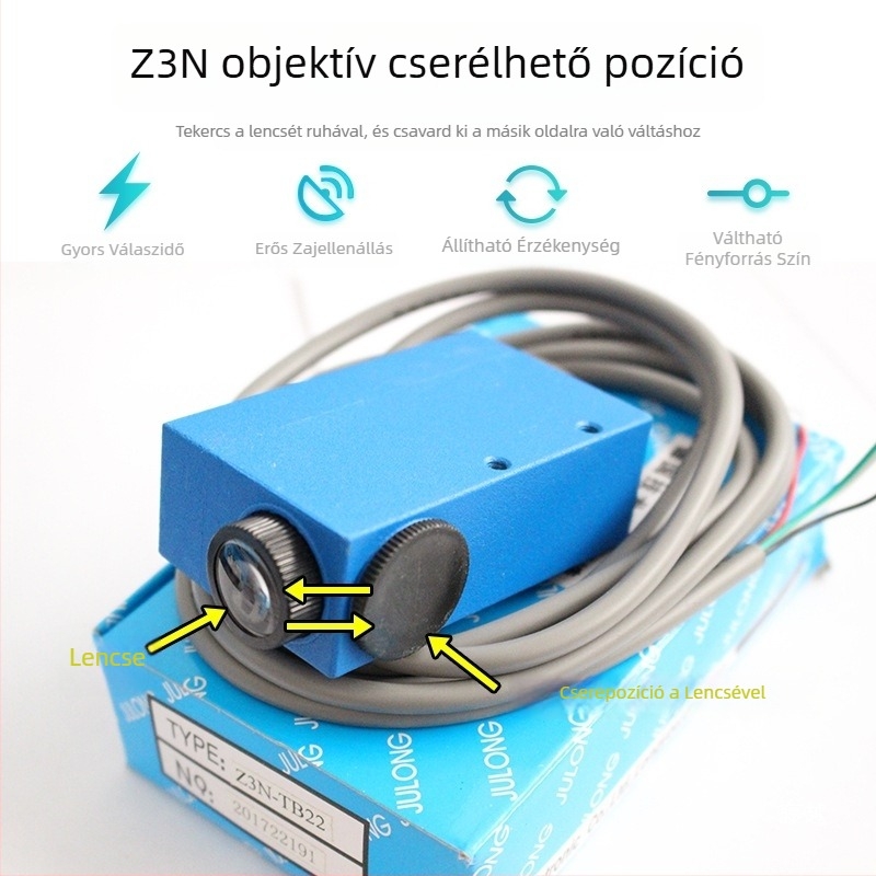 Z3N-TB22 / T22-2 / TW22 / Z3S-T22 Julong fotóelektronikus színjelző érzékelő zsákgyártó géphez – igazítási korrekció