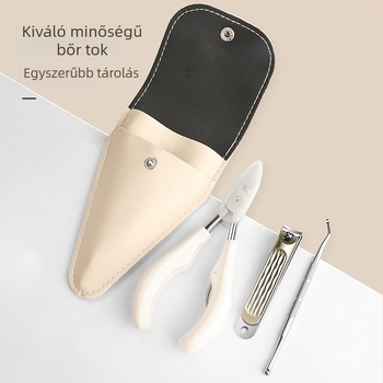 Benőtt körmökre tervezett körömápoló készlet — körömárokhoz illeszkedő csipesz, rozsdamentes acél, hordozható pedikűr eszköz