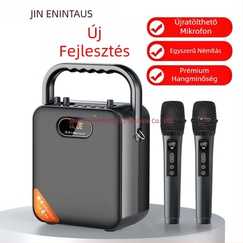 S18 hordozható hangszóró, fém és műanyag felépítés, modell S18