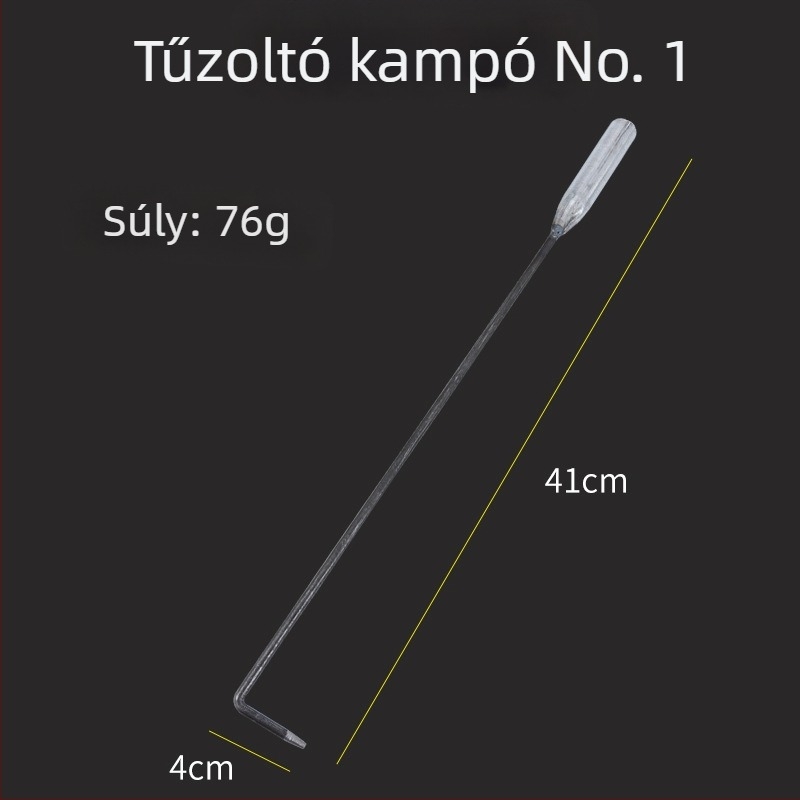 Xiangsu szénkályha szerszámkészlet — tűkampó, tűfogó, szénlapát, grillszén klipek; négyzetes alakú, univerzális stílus