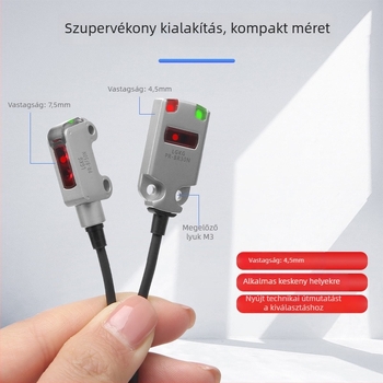 Kis méretű lézeres fotóelektromos kapcsoló diffúzreflexiós típus; PR-FB30N3 NPN, PR-FB15N3 PNP