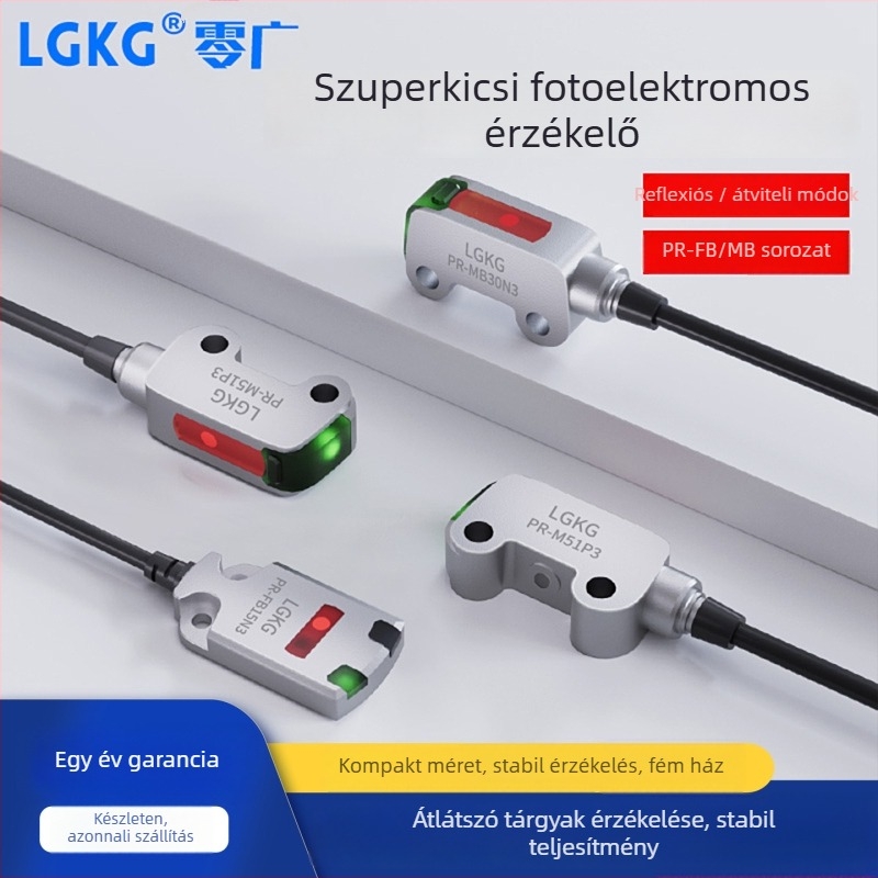 Kis méretű lézeres fotóelektromos kapcsoló diffúzreflexiós típus; PR-FB30N3 NPN, PR-FB15N3 PNP
