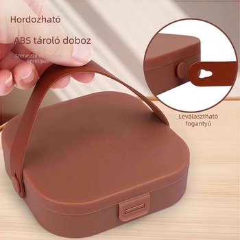 Manikűr eszközök készlet anti-szórás funkcióval, sík ferde élű pengékkel és hordozható tokkal; kivitel: üveg, rozsdamentes acél és szénacél; nettó tömeg 144 g