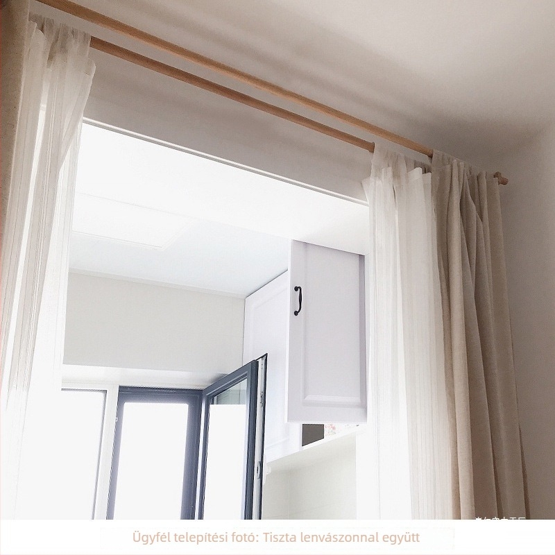 Függönyrúdtartó, masszív bükkfa, japán római stílus, márka Teren, testreszabás nélküli