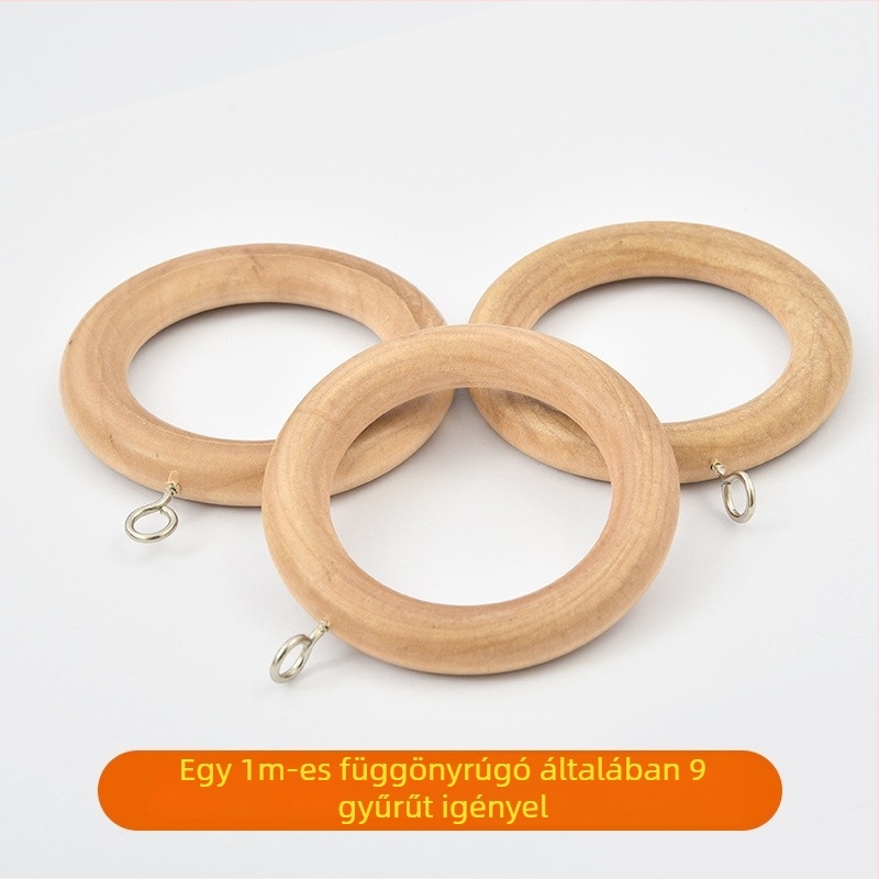 Függönyrúdtartó, masszív bükkfa, japán római stílus, márka Teren, testreszabás nélküli