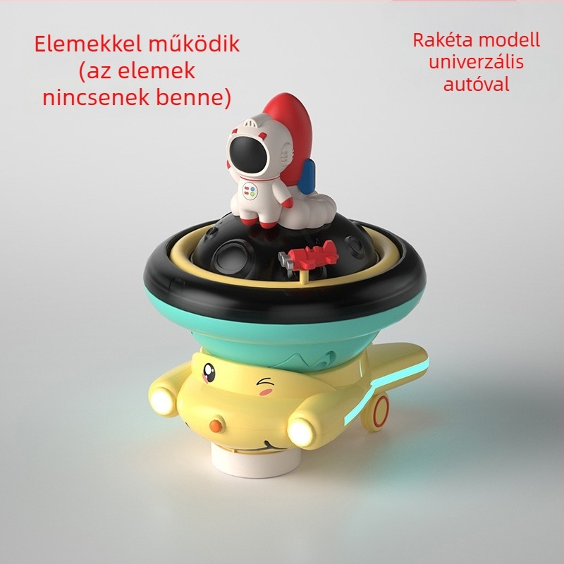 ABS anyagú amfíbiai vízijáték, bolygó alakú, vízsugár és elektromos hang- és fényhatásokkal, 0–3 éves babáknak