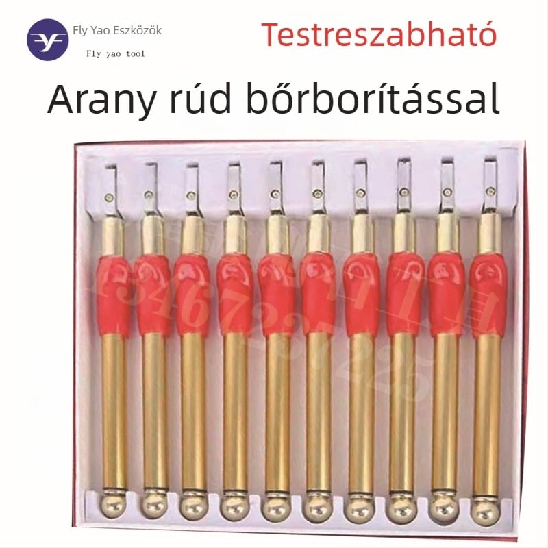 Olajjal töltött görgős üvegvágó, karbid pengével, üvegcsempék vágásához — kézi, Flying