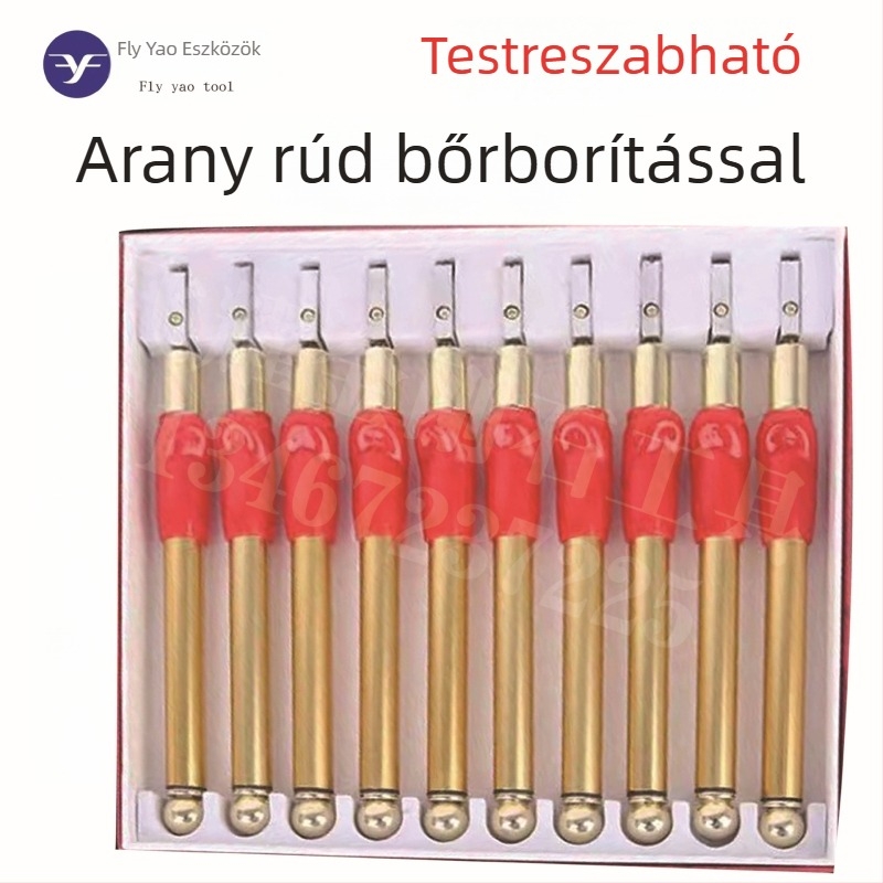 Olajjal töltött görgős üvegvágó, karbid pengével, üvegcsempék vágásához — kézi, Flying