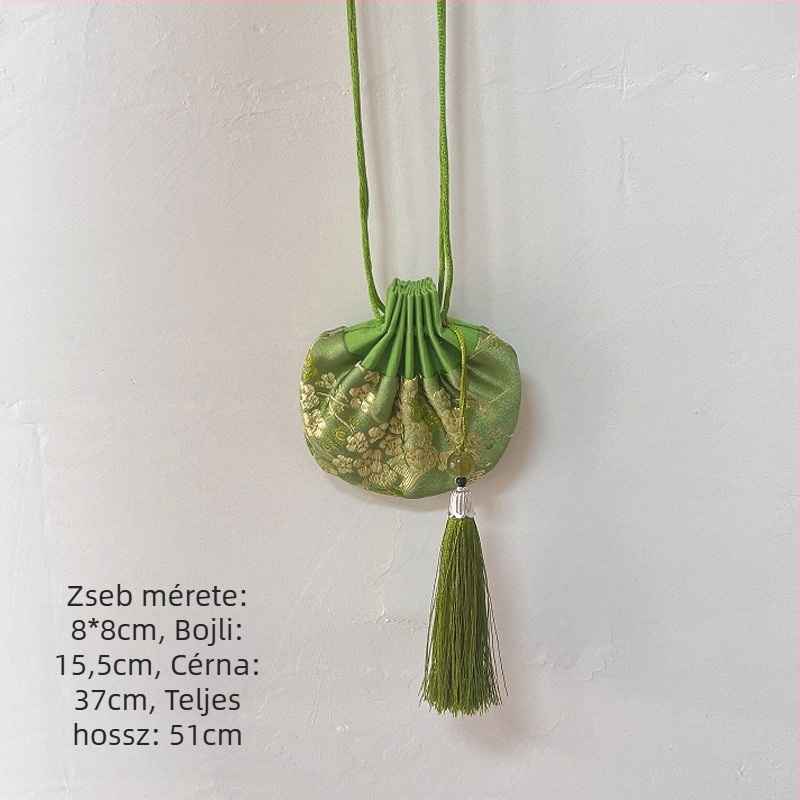 Hímzett koi bojtos medál ünnepi virágos díszítéshez