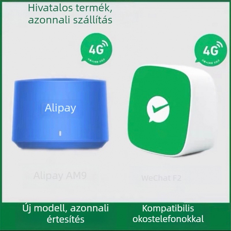 QR-kódos fizetési hangközvetítő eszköz, 3W hangszóróval, ABS házzal, IPX7 vízálló