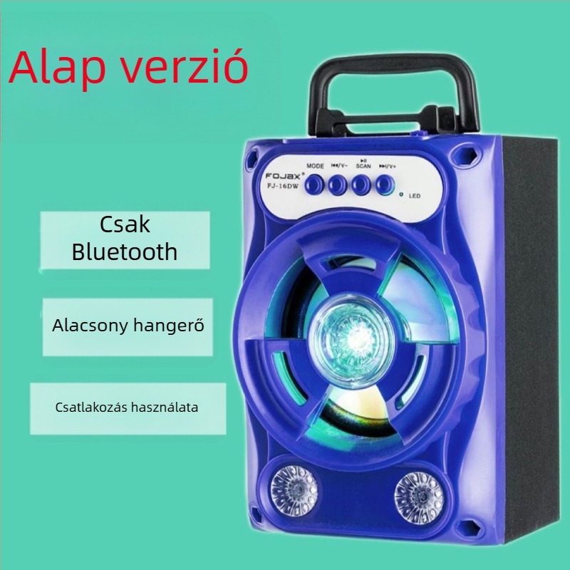Karaoke Bluetooth hangszóró mikrofonnal, 8 000 dal, IPX7 vízálló, frekvencia-válasz 100 Hz–20 kHz, SNR ≥70 dB, akkumulátor nélkül, kültéri használatra