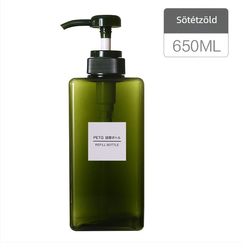 Utazási töltő üveg kozmetikumokhoz (sampon, tusfürdő, kézfertőtlenítő, lotion), PP anyag, egy darabos csomag, Cool Shun, logó nélküli